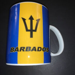 Ganzee Barbados Flag Blue Yellow Coffee Mug One Size